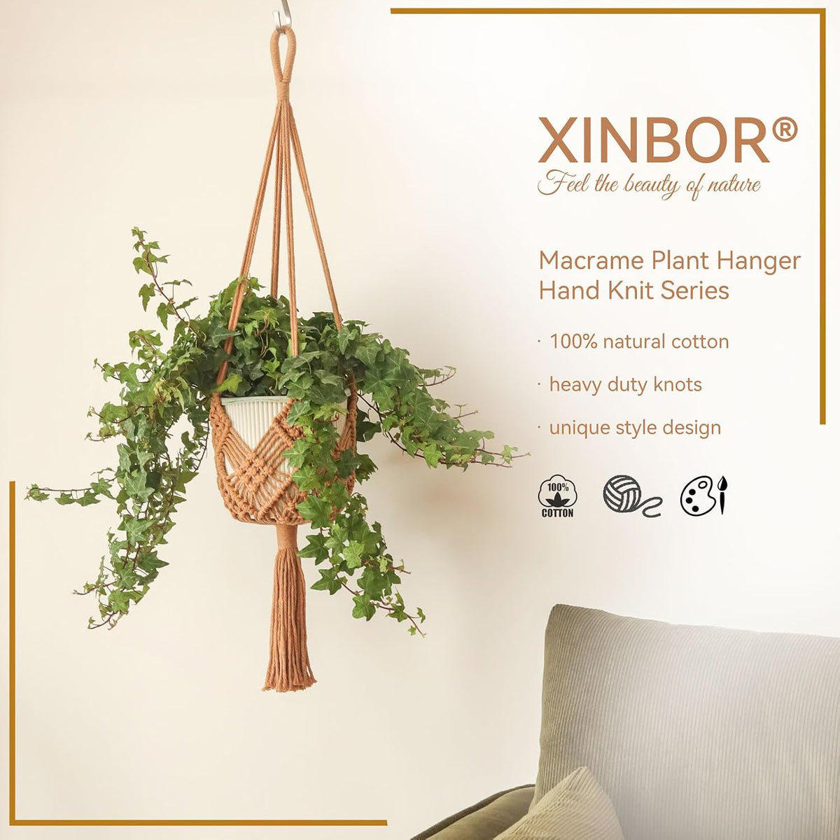 Hourglass Floating & Patterns Macrame Plant Hangers