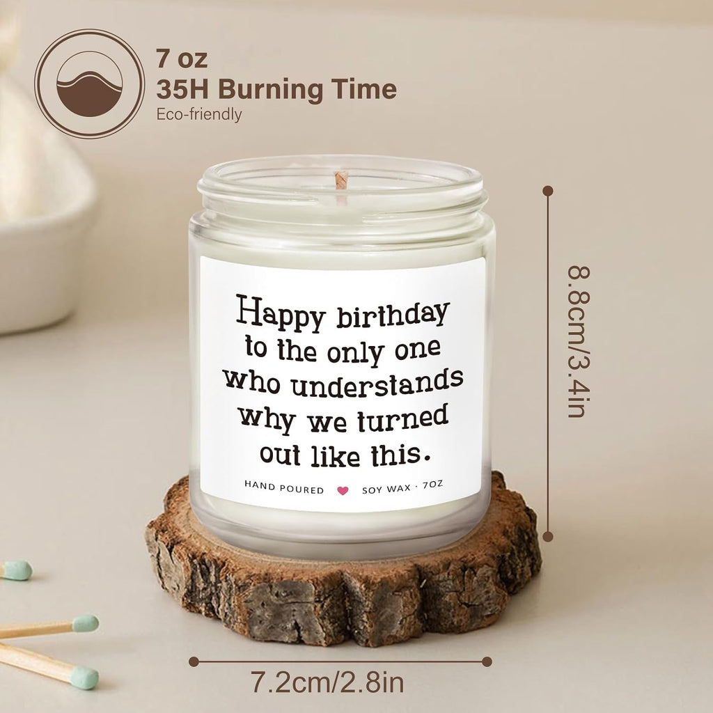 Sister Birthday Gifts from Sisters, Sisters Gift from Sister Brother, Birthday Gifts for Sister Adult, Big Sister Gift, Best Friend Bday Presents for Women, Sister Bday Candle 7oz