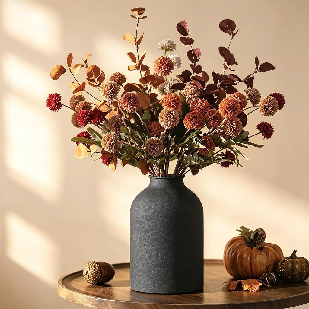 BLOSMON Fall Brown Flowers for Centerpieces, Dining Room Table Decoration