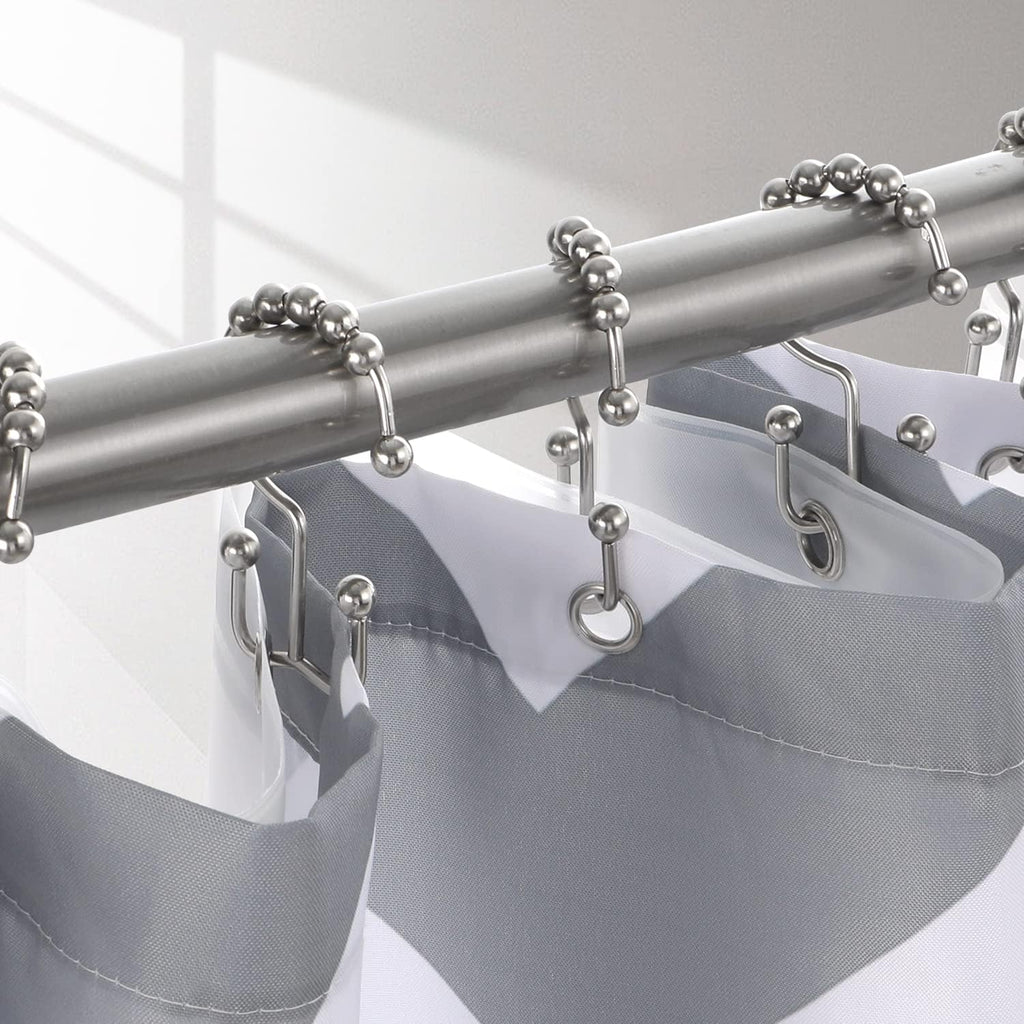 TOPROD Shower Curtain Hooks Rings Shower Curtain Hangers for Bathroom Hooks