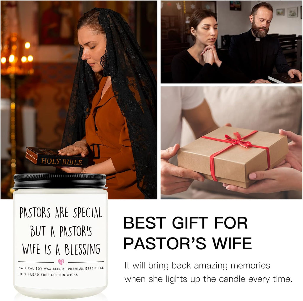 Pastors Wife Appreciation Gifts for Women, Lavender Scented Soy Wax Candle