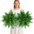Wertuirk 22 Inch Artificial Agave Plant Outdoor UV Resistant, Green, 2 Pack