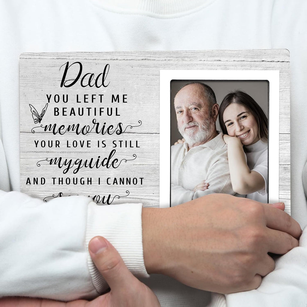 SteadStyle Memorial Gifts for Loss of Father, Dad Memorial Frame Fits 4x6