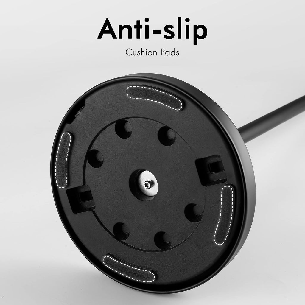KES Bathroom Toilet Paper Holder Stand Modern Tissue Roll Holder SUS304 Stainless Steel Rustproof Freestanding 20.2" H, Matte Black BPH283S1-BK (Pack of 2)