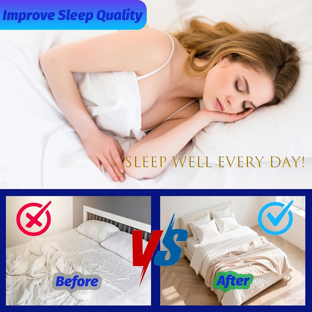 Bed Sheet Holders Keep Sheets Firm&Tight,Easy NoLift Installation Fasteners