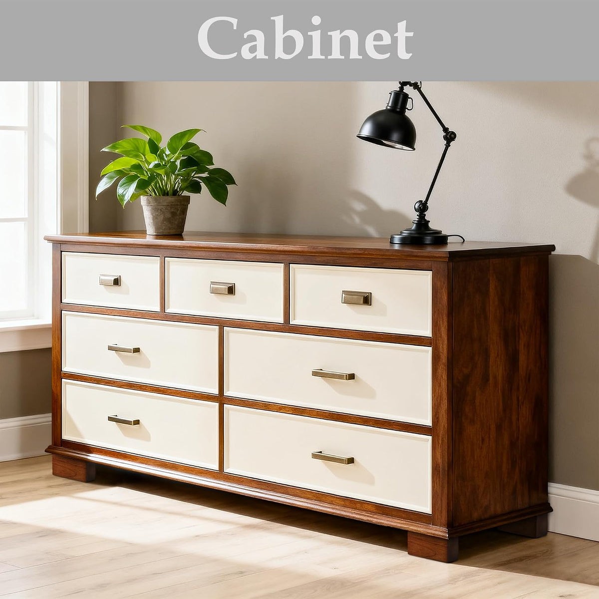 Wood Bed Risers (Brown, 3 inch)
