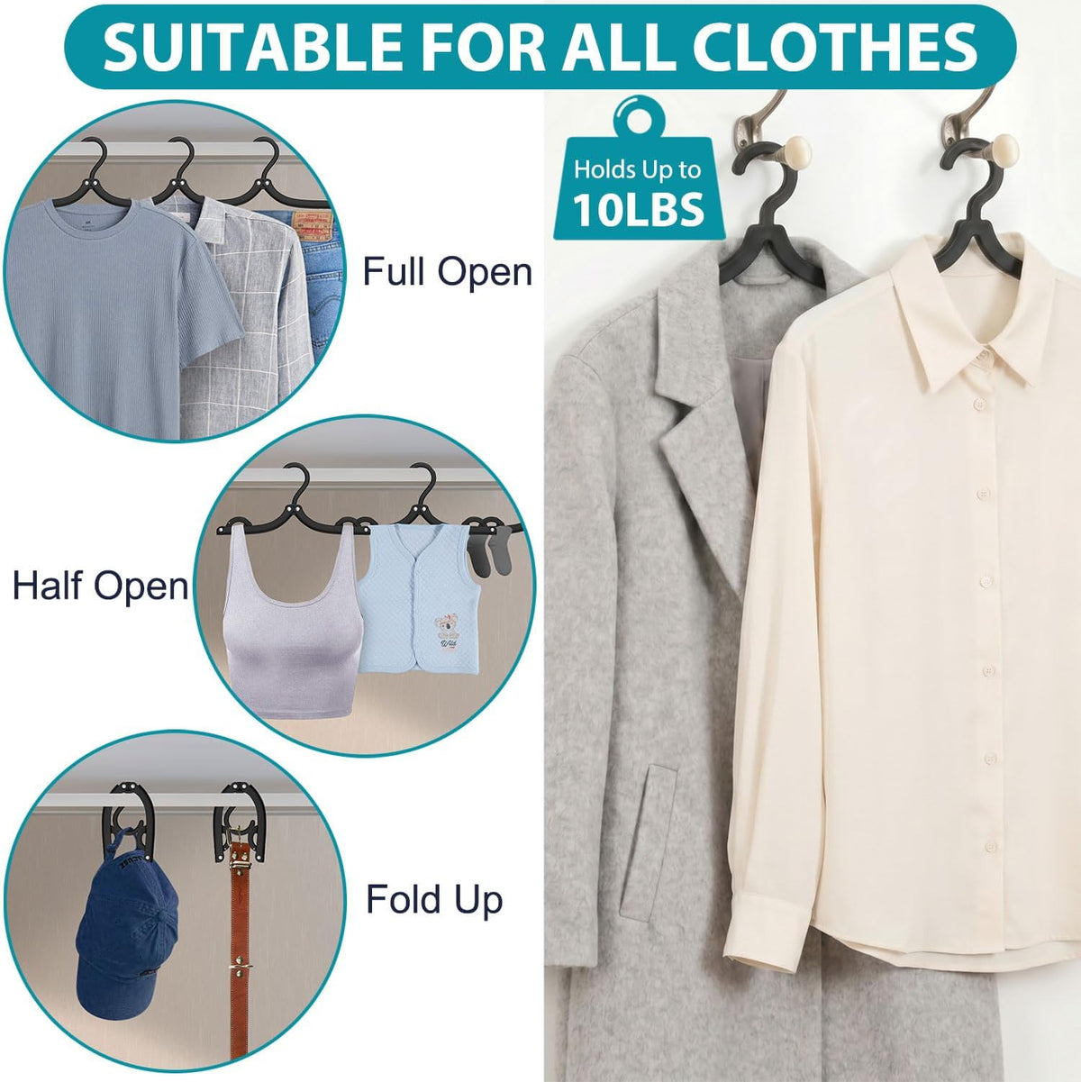 15 Pcs Travel Hangers Foldable Hangers Portable Cruise Ship Essentials 2026