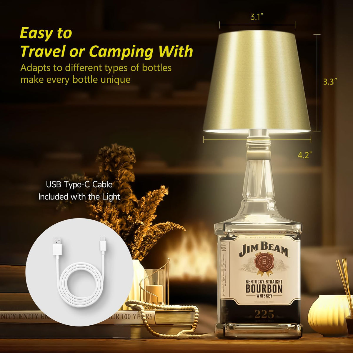 2025 New Wireless Bottle Lamp - LED Bottle Lights for Liquor & Wine Bottles