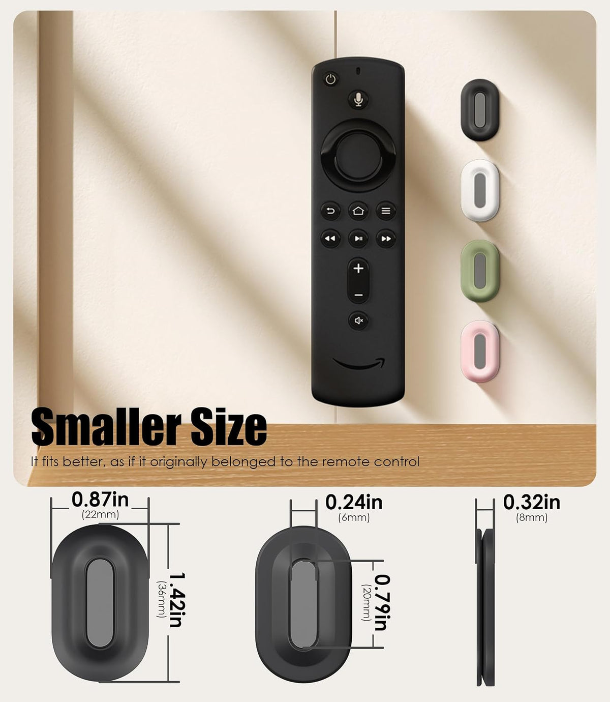 Magnetic Remote Control Holder Wall Mount, No Drill-Multi