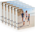 AITEE 4x4 Acrylic Picture Frames 6 Pack, Clear Picture Frames，20% Thicker