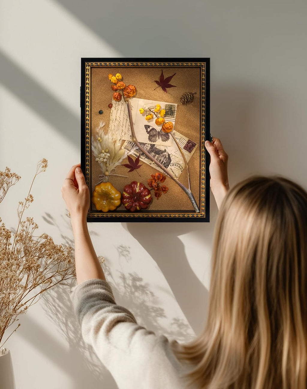 11x14 Shadow Box Display Case for Pictures Memorabilia Display,Black