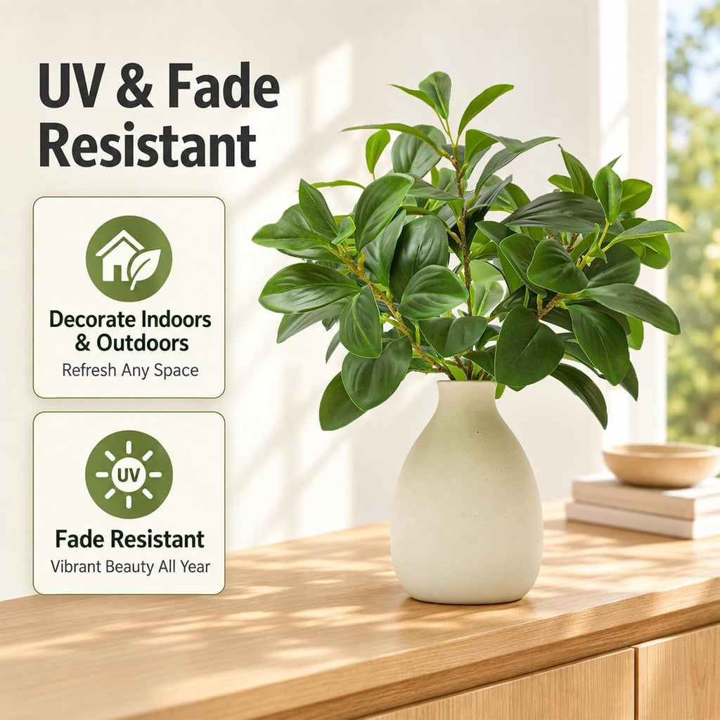 Artificial Eucalyptus Stems Potted Plant Faux Plants Indoor Fake Plant