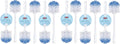 LOLA Classic Toilet Brush, 12 Pack, Durable Fiber Stiff Bristles, Compact Size, Non-Scratch, Long-Lasting