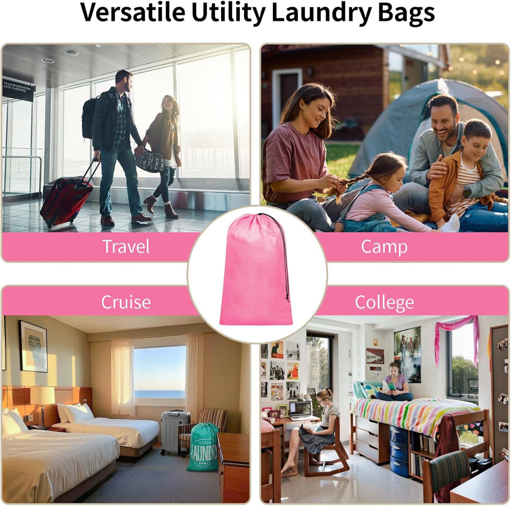 F-color Travel Laundry Bags - Dirty Clothes Travel Bag for Cruise, 24x36 in