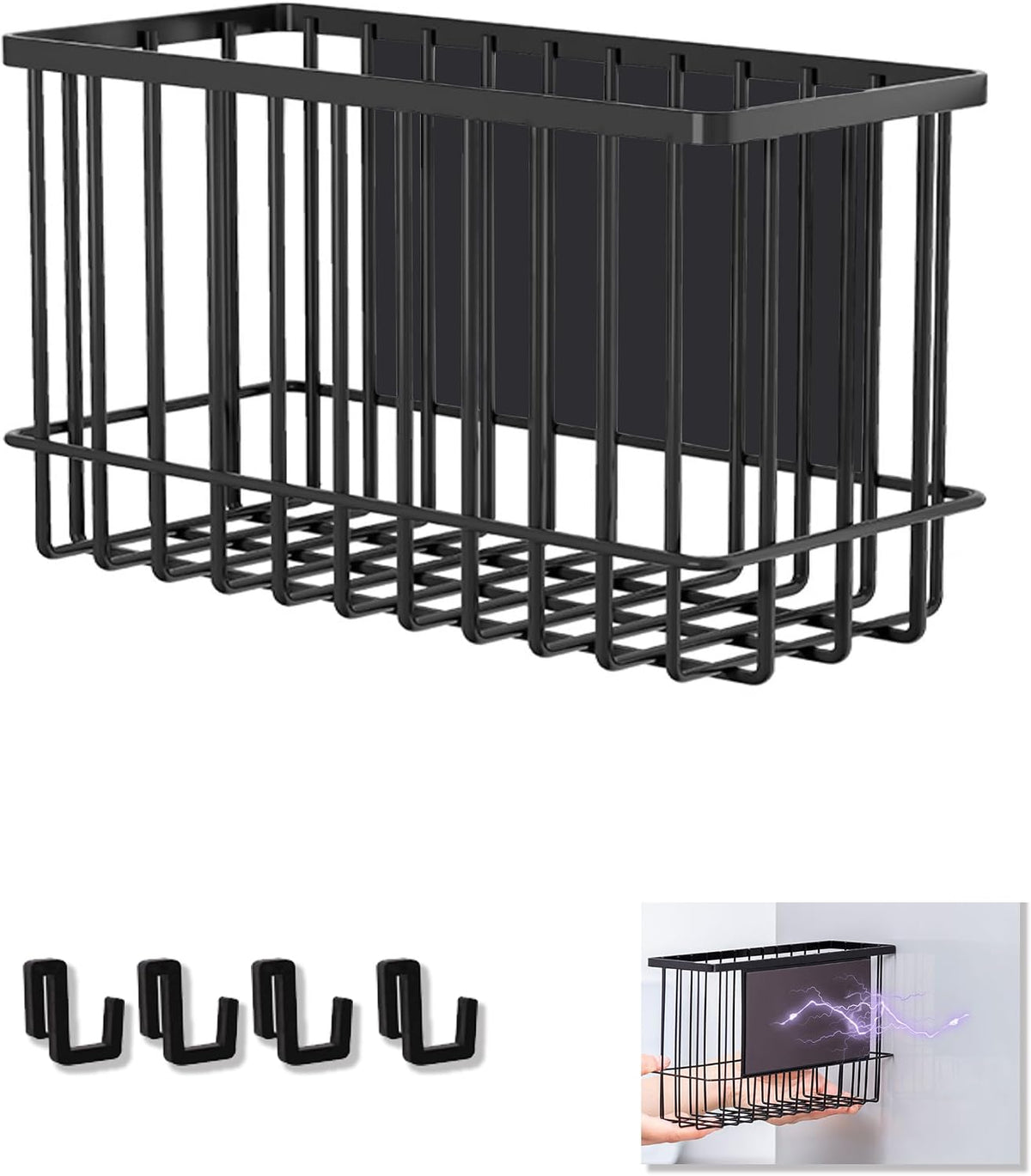 Magnetic Shelf Fridge Basket Bin Washer Dryer Locker Whiteboard Cabinet
