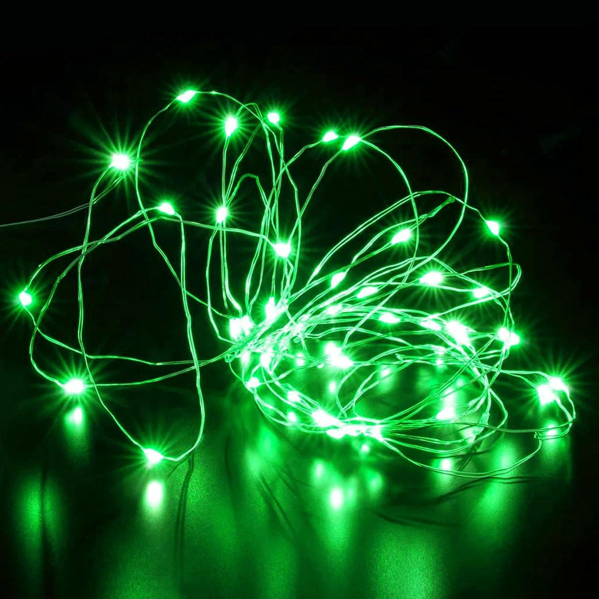 Aogist 12 Pack Green Fairy Lights 7ft 20 LED Waterproof String Light