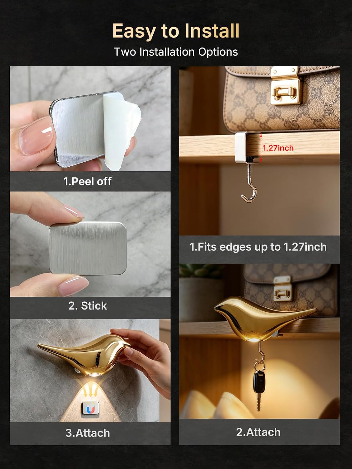Bird Motion Sensor Light Indoor: Auto Light Up Dark Hallways