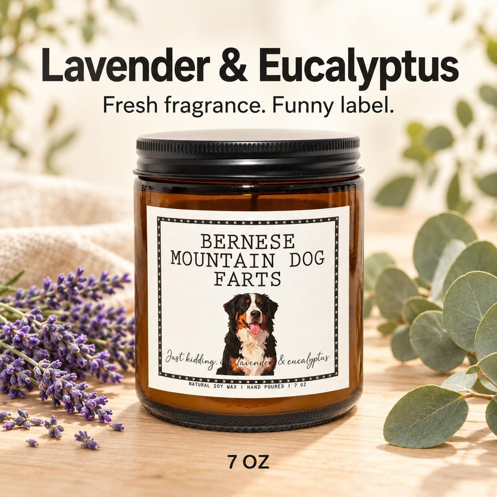 Bernese Mountain Dog Gifts & Decor, Dog Mom Gifts - Lavender & Eucalyptus