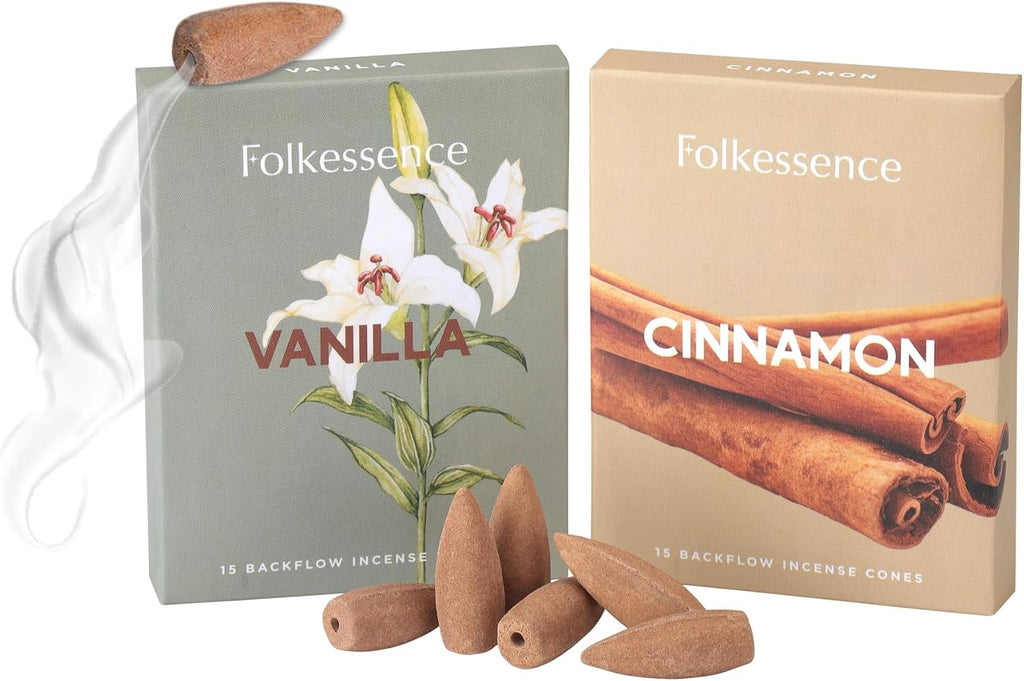 Folkulture Backflow Incense Cones for Waterfall - Set of 2 (30 Cones)