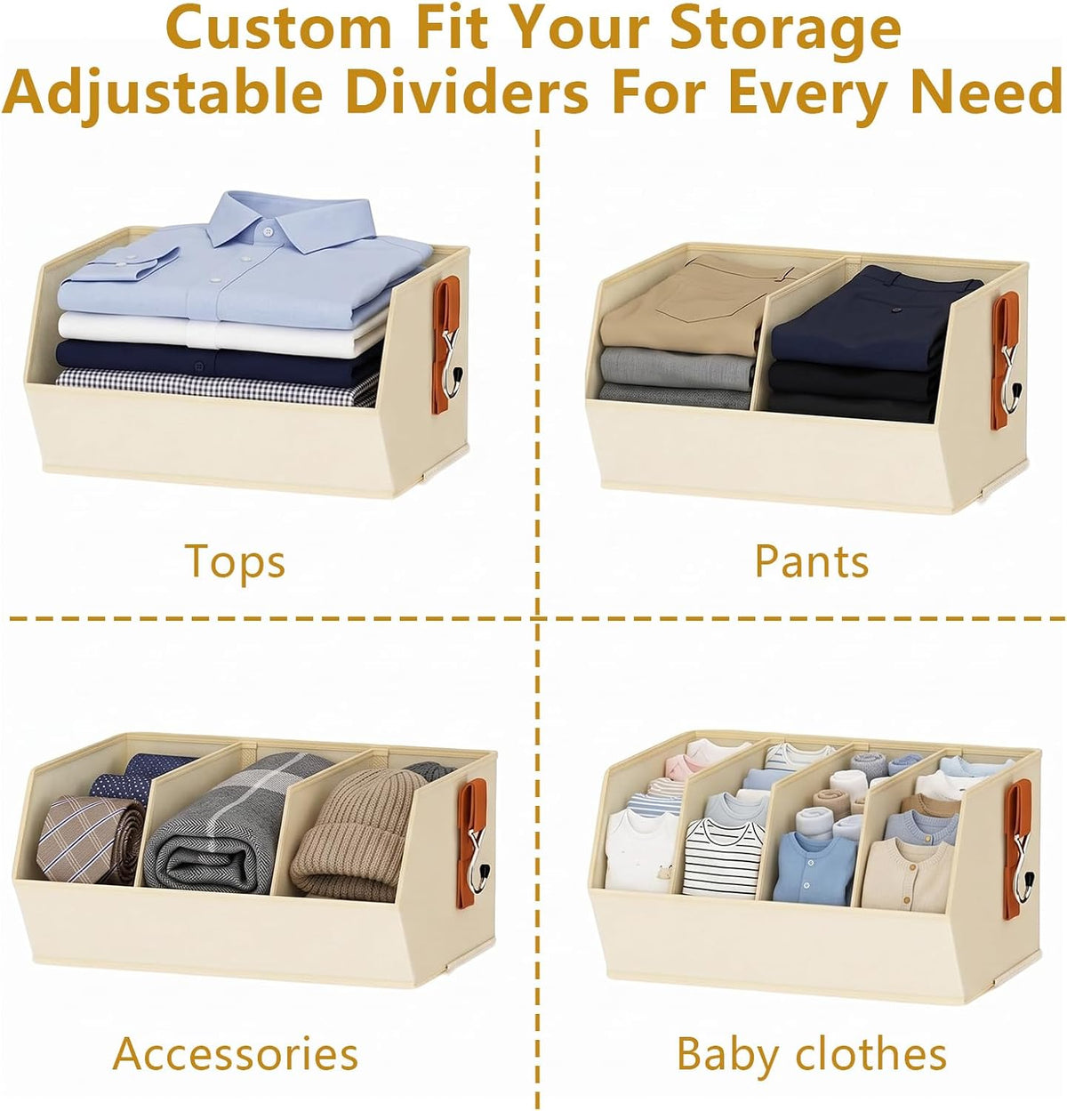 Hanging Closet Organizer Extra Large for Dorm and Bedroom
