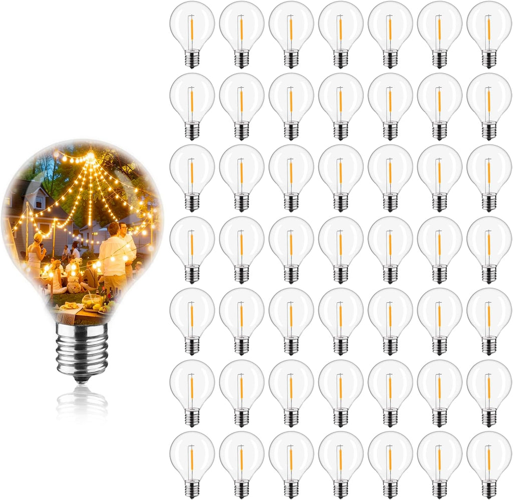 KGC G40 LED String Light Bulbs, 0.6 W Equvanlent to 7 W Incandescant Bulb