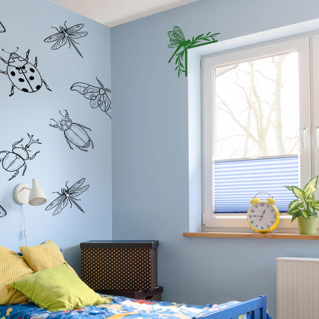 Rajukit Green Dragonfly Wall Art, Door Frame Decor