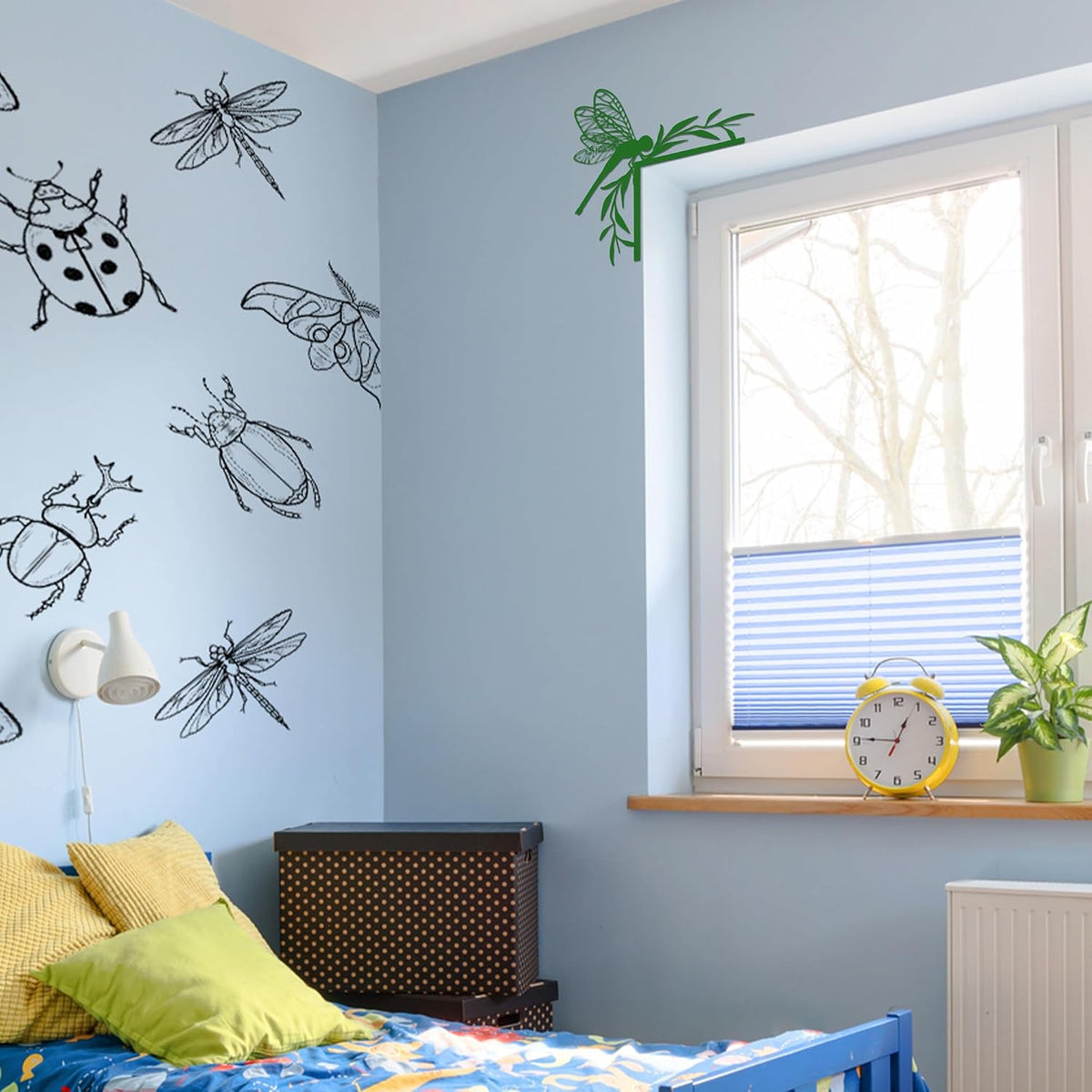 Rajukit Green Dragonfly Wall Art, Door Frame Decor
