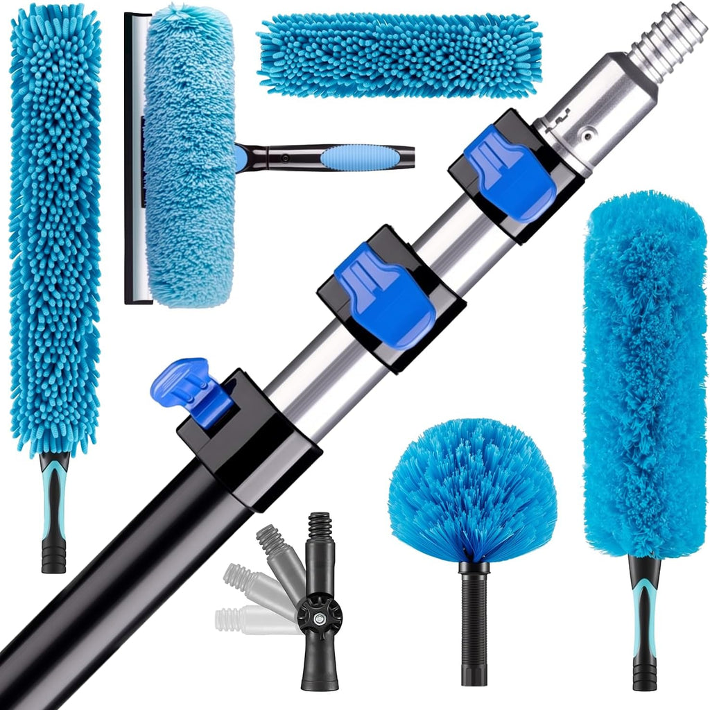 26FT High Reach Duster Cleaning Kit with 5-20 FTExtension Pole