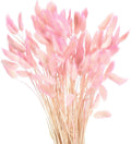 MECCANIXITY 120pcs Natural Rabbit Bunny Flowers 17" Gradient Light Pink