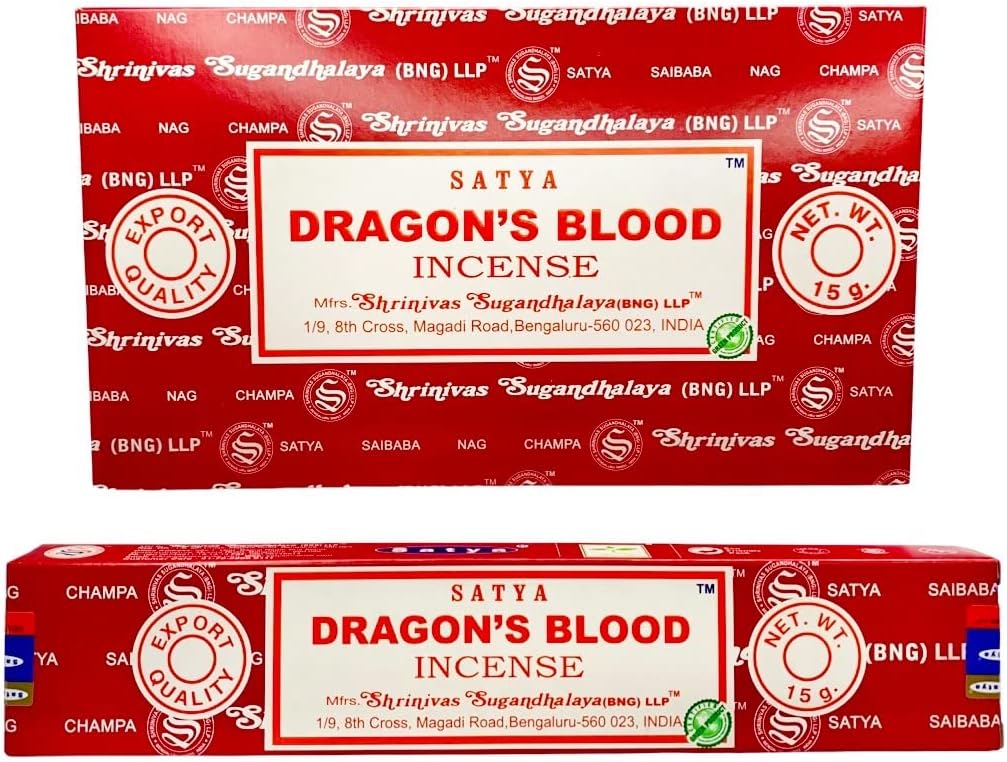 Satya Champa Dragon's Blood Incense Stick, 12 Count