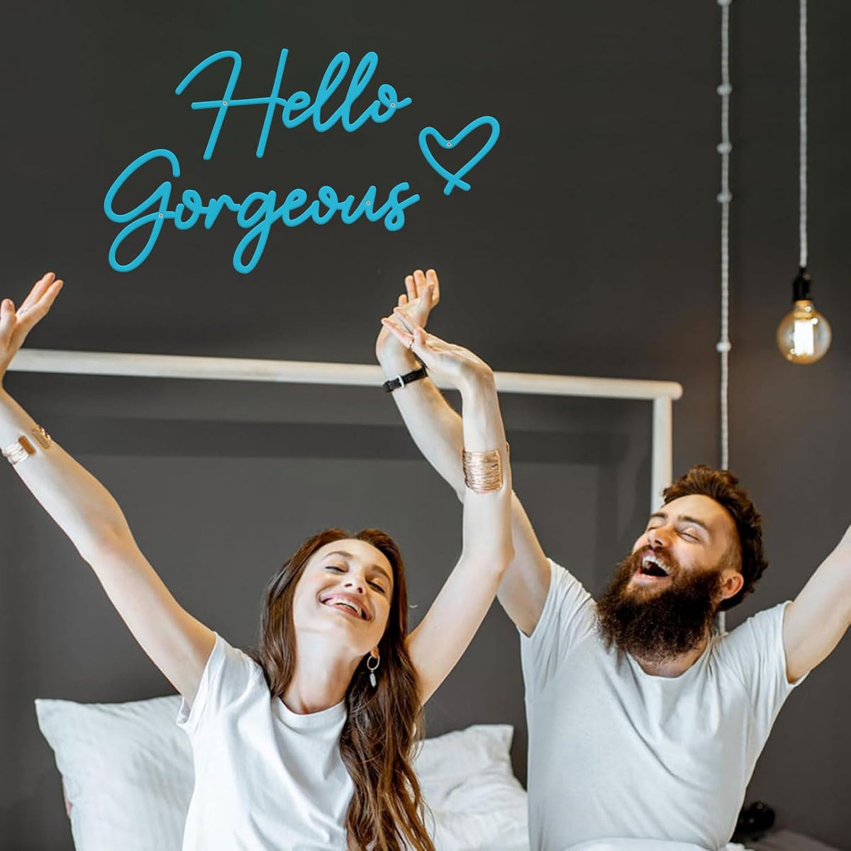 Metal Hello Gorgeous Wall Art Modern Farmhouse Wall Decor Signs