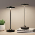 2pack LED Rechargeable Portable Cordless Table Lamp (2pack Black)