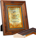 8x10 Vintage Picture Frame, Gold Finish with Real Glass Front, 8 x 10 Photo Frames Elegant Design for Wall or Tabletop Display, Perfect for Home, Art, or Wedding Photos, Gift