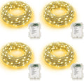 4 Pack Fairy String Lights Battery Operated with Auto Timer
