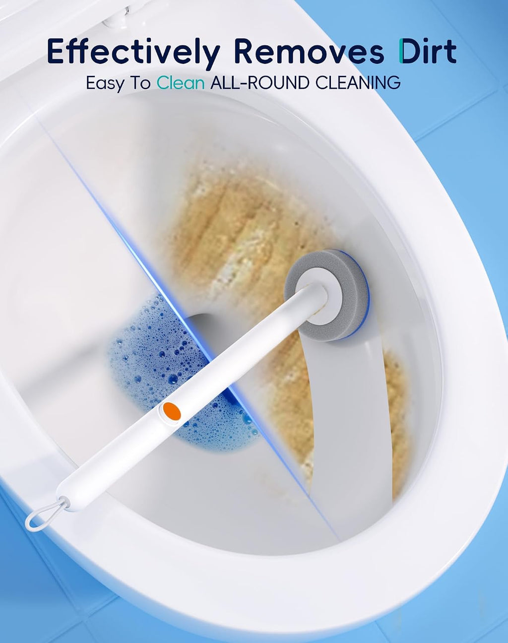 Disposable Toilet Cleaning System - Toilet Brush Kit with 36 High-Performance Refills, Wall Mounted Toilet Brush and Holder for Deep Cleaning Bathroom (36 Refills)