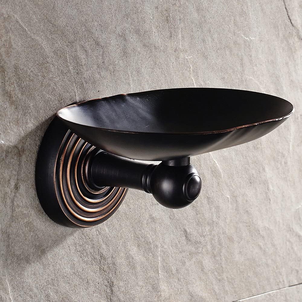 Leyden Bronze Soap Dish, Oil Rubbed Bronze Soap Holder Wall Mount Soap Basket Soap Tray Bathroom Organizer Drilling with Screws