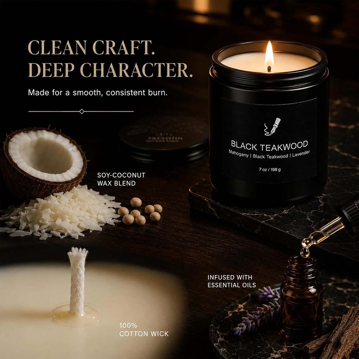 Scented Candles for Men, 6 Masculine Scents Set, 42oz Total