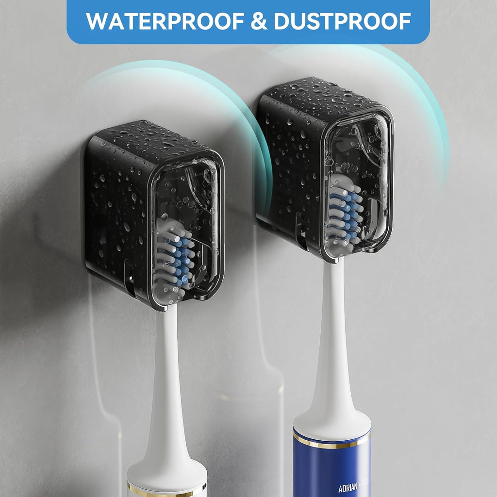 Toothbrush Holders for Bathrooms with Innovation Single Slot 2PCS