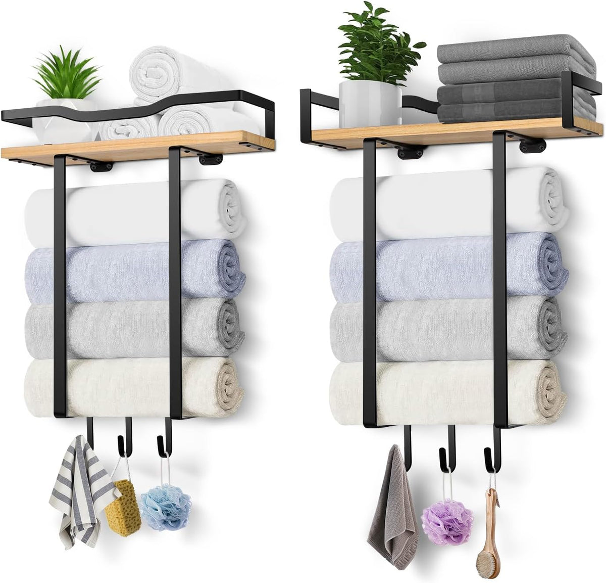 Towel Racks for Bathroom, Wall Mounted Towel Rack for Bathroom