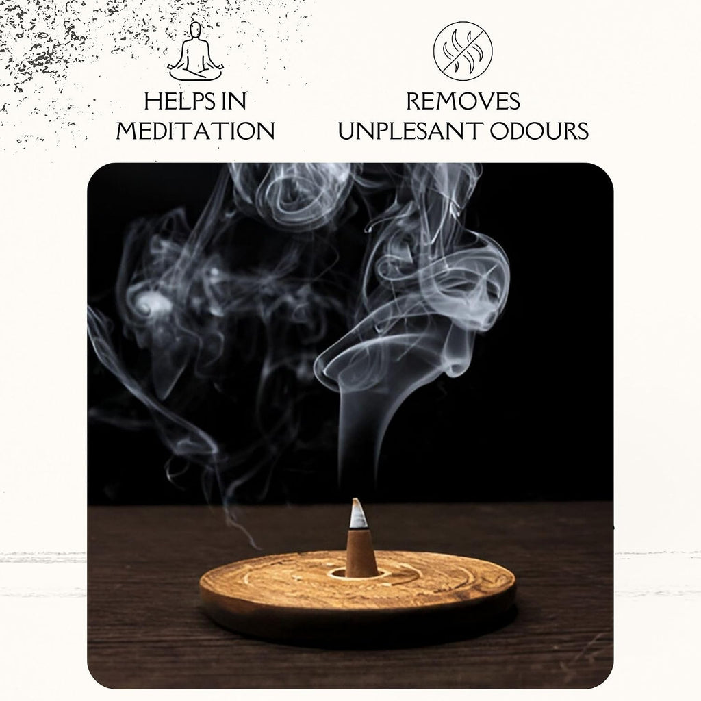 Natural Shahi Gulab Incense Cones Scent, 22 Pieces, 80 Grams Pack, Chemical Free Shahi Gulab (Royal Rose) Incense Sticks Cones Fragrance, Long Lasting Dhoop Batti by Hashcart