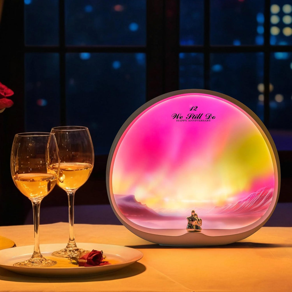 Northern Lights Night Light Valentine Christmas Birthday Gift for Him/Her