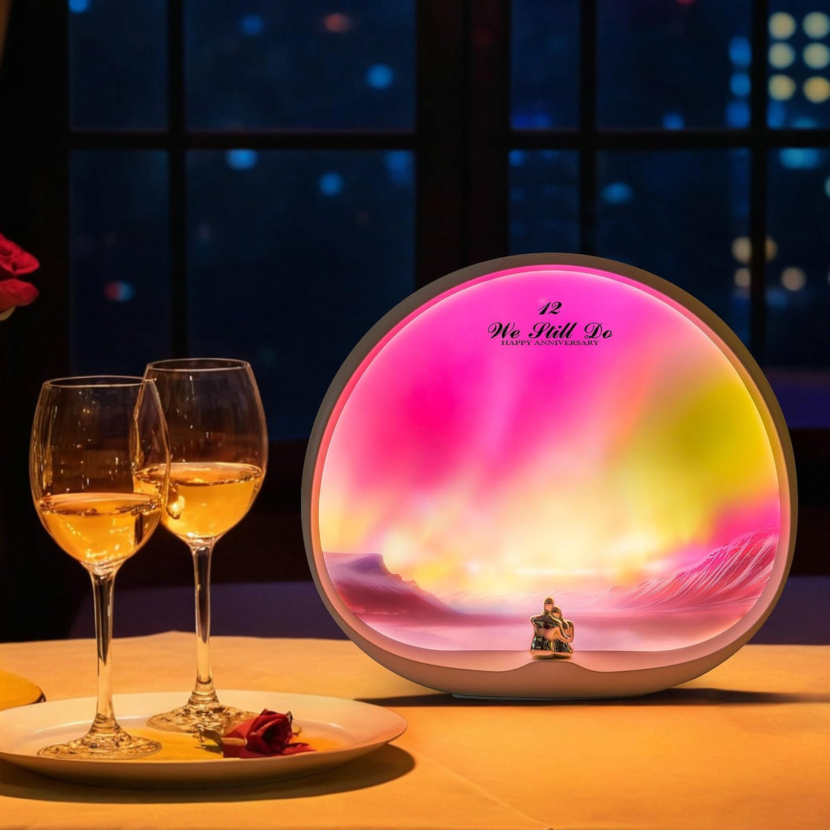 Northern Lights Night Light Valentine Christmas Birthday Gift for Him/Her