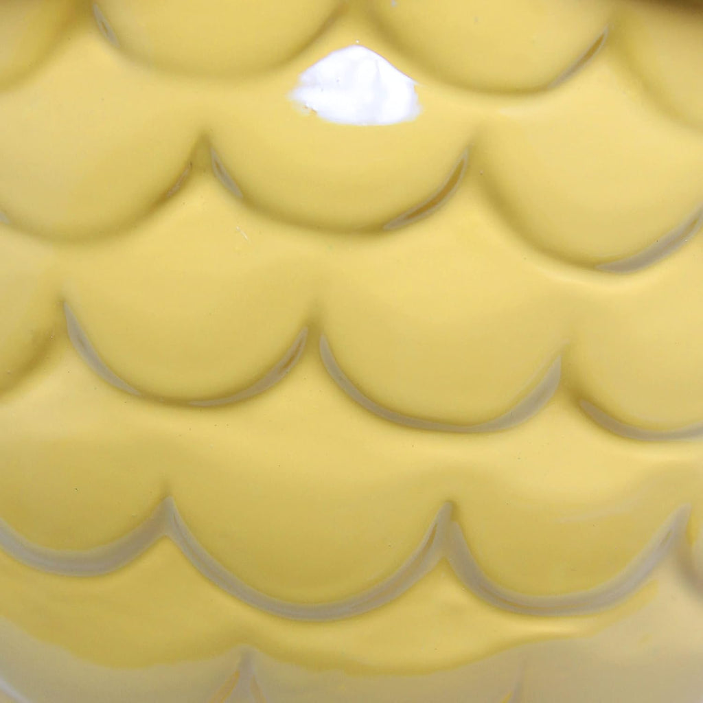Simple Designs LT1136-DLN 12.8" Contemporary Ceramic Owl Bedside Table Desk Lamp w Matching Fabric Shade for Decor, Bedroom, Nightstand, Living Room, Entryway, Kids' Room, Nursery, Dandelion Yellow