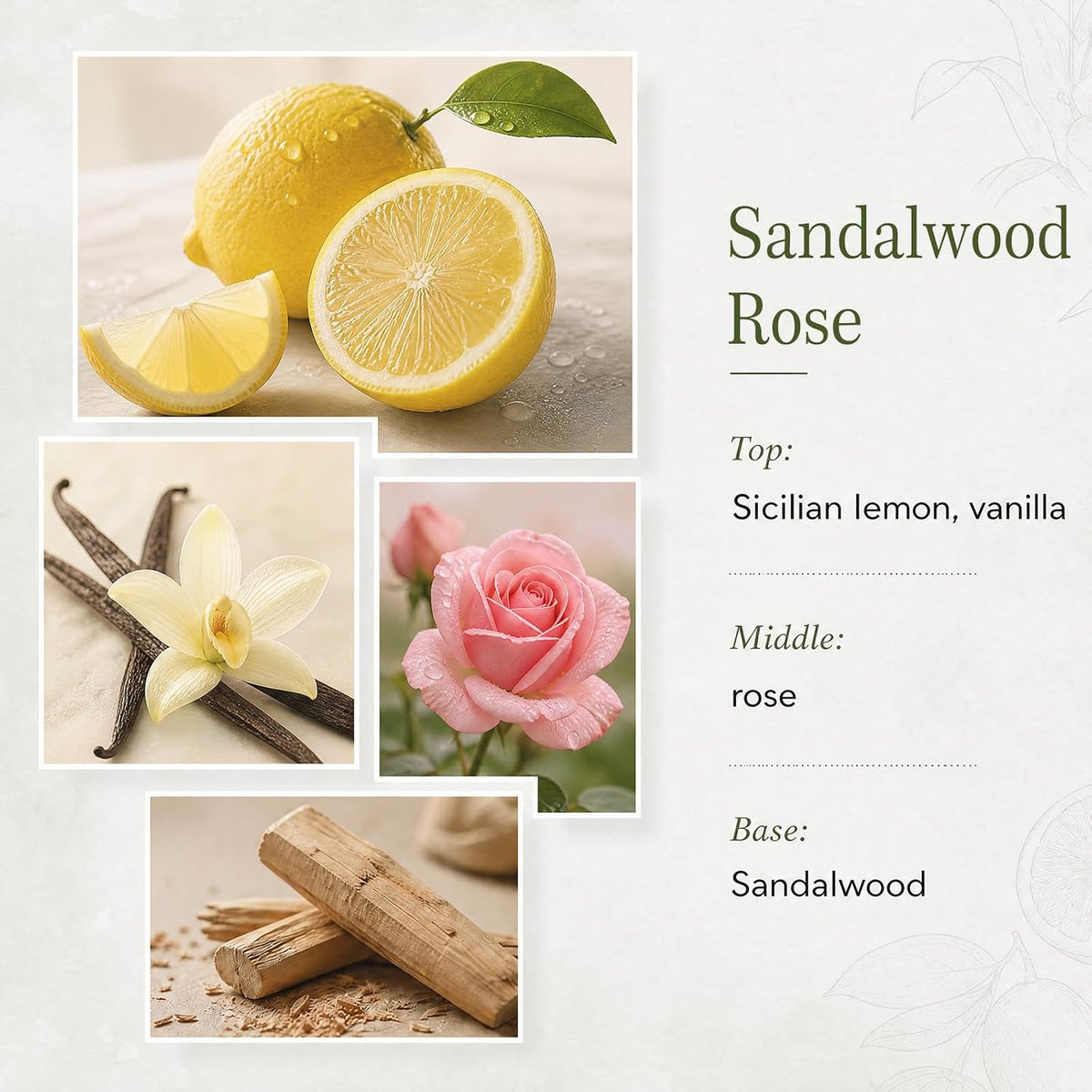 Reed Diffuser Set, Sandalwood Rose, 6.7 Fl Oz, Home Fragrance