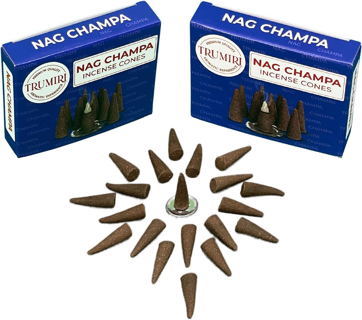 Nag Champa Incense Cones - Total 60 Cone Incense - Six Packs of 10 Insence Cones - Incense Cones Scented - Cone Incense Scents - Insense - Inscent