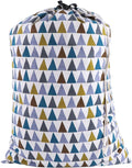 SWISSELITE Laundry Bag with Handle and Drawstring, Large Heavy Duty Laundry Bag, 28 x 40 Inches Travel Dirty Clothes Bag for Laundromat and Household