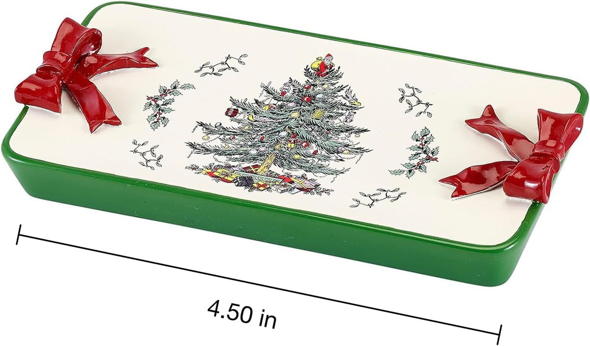 Spode - Christmas Vanity Tray, Organizer for Soap, Lotion, Jewelry & Makeup
