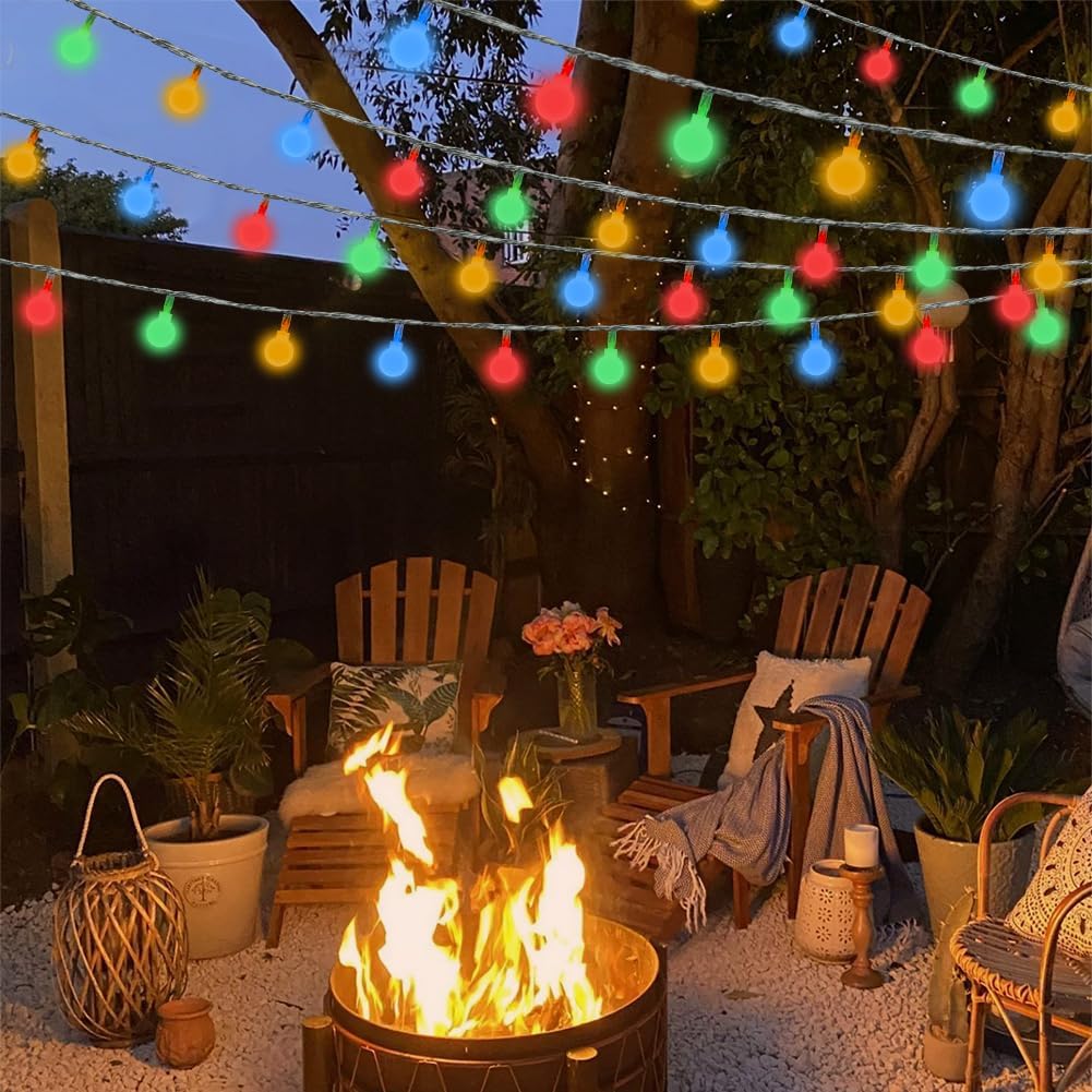 AUAUY String Lights, 40 LED 19.6FT String Lights Battery Operated, Colorful