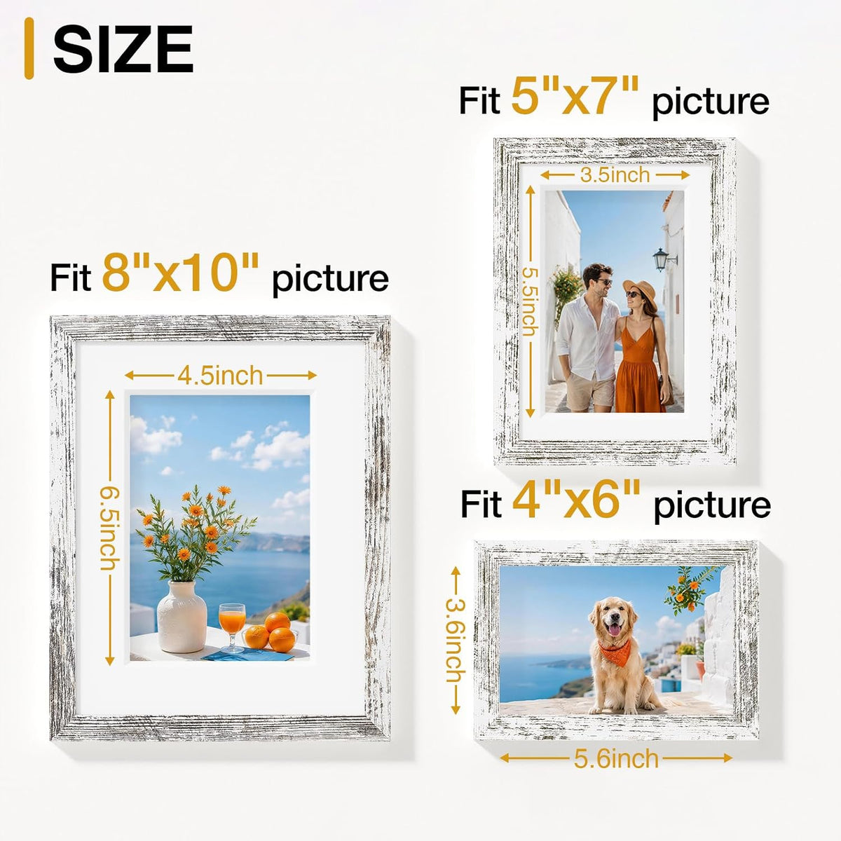 decorUhome Picture Frames Set of 20 for Wall Mounting & Tabletop