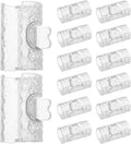 20pcs Clear Bed Sheet Grippers - Plastic Heavy Duty Clips Fasteners No Slip Bedding Holders for Dorms Guest Beds Raised Edge Mattresses